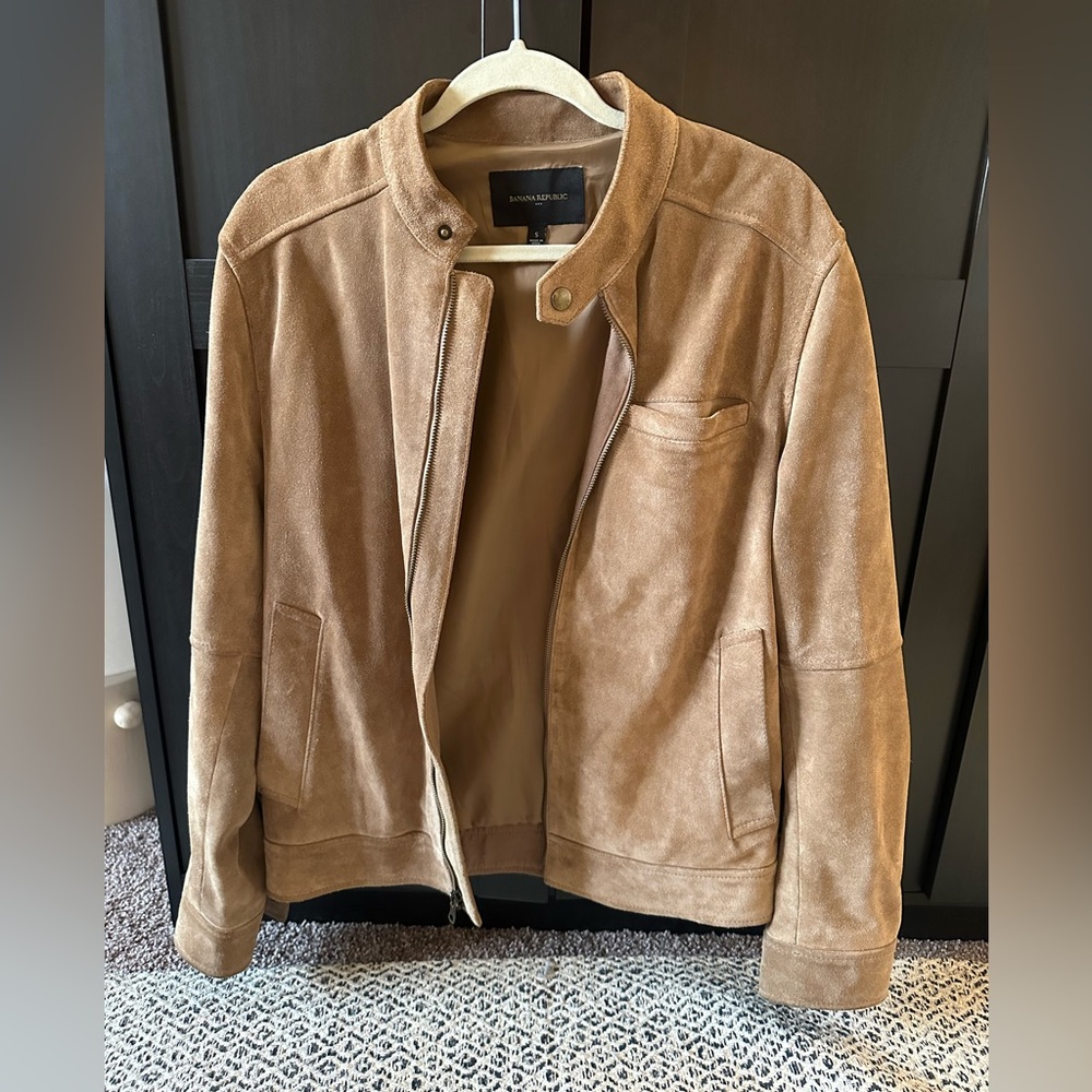Banana Republic Suede Leather Jacket
